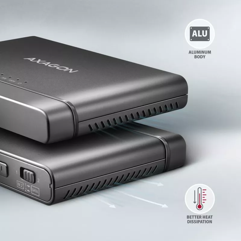 Clone Master USB-C Axagon ADSA-CC NVMe M.2 SSD & SATA HDD