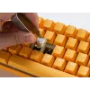 Ducky One 3 dzeltena Mini tastatūra spēlēm, USB, vācu, mehāniska, RGB