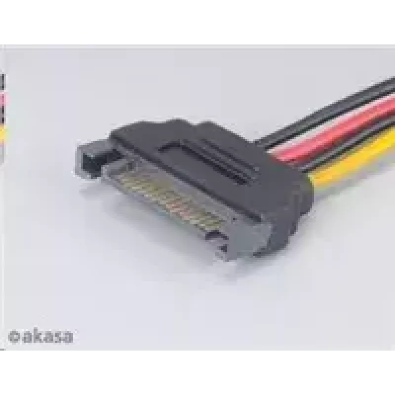 Akasa SATA uz 4‑kontaktu Molex adapteris AK‑CBPW03‑KT02 15 cm kabelis, komplektā 2 gab.