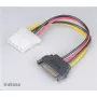 Akasa SATA uz 4‑kontaktu Molex adapteris AK‑CBPW03‑KT02 15 cm kabelis, komplektā 2 gab.