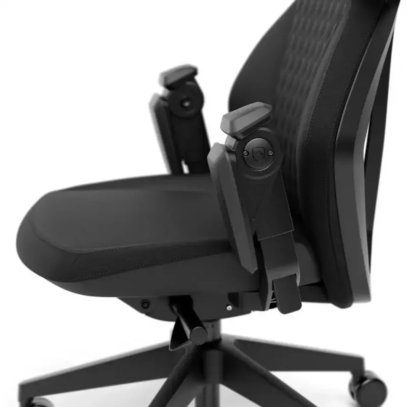 PC spēļu krēsls noblechairs DAWN — polsterēts sēdeklis, maks. svars 110 kg, sēdekļa platums 53 cm, melns