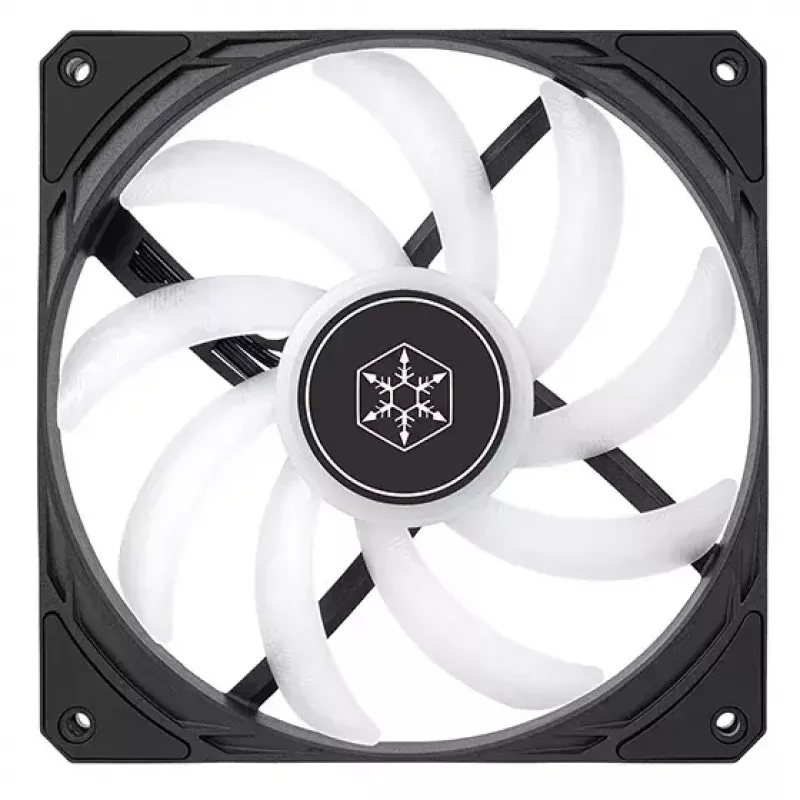 Ventilators Silverstone SST-AS140B-ARGB 14 cm 1700 RPM 33 dB melns