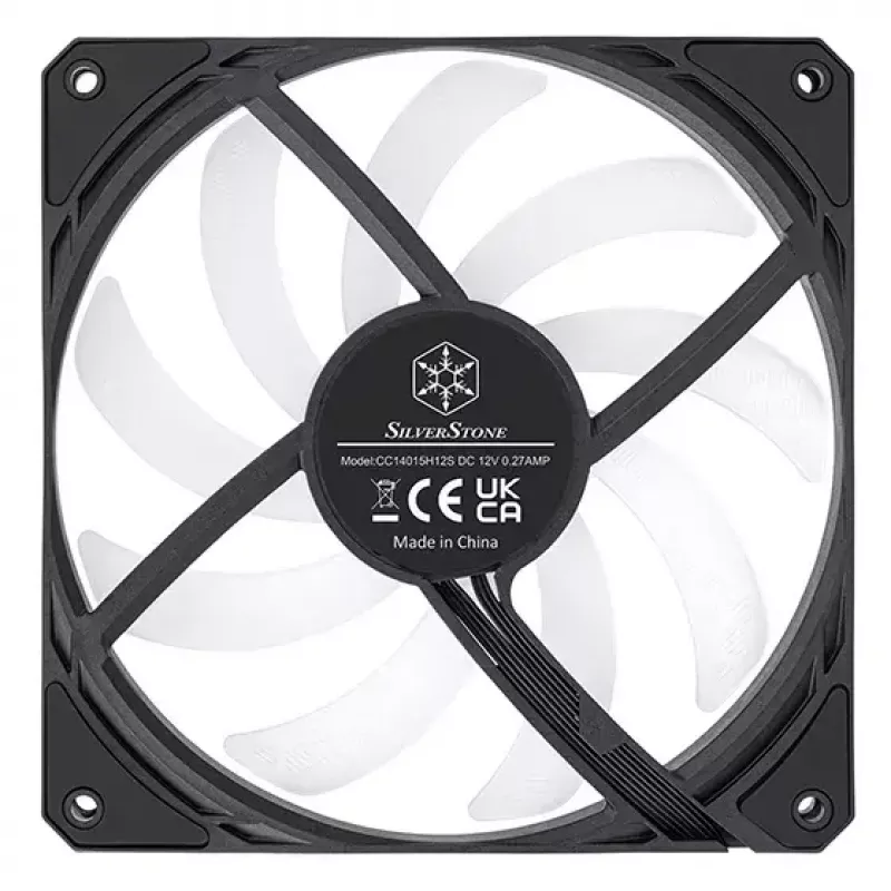 Ventilators Silverstone SST-AS140B-ARGB 14 cm 1700 RPM 33 dB melns