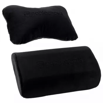 Spilvenu komplekts noblechairs NBL-SP-PST-002 — 2 gab. sēdekļa un jostas atbalsta spilveni, melni