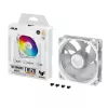 Dzesētājs ASUS TUF GAMING TR120 ARGB REVERSE 120 mm 2000 RPM Balts, hidrauliskais gultnis, 76.3 CFM