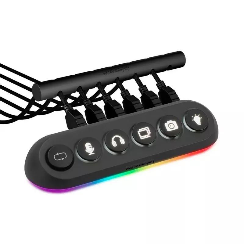 Streamplify HUB DECK 5 melns USB 2.0 USB 3.0 24W 1.8m