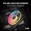 Ventilators Corsair iCUE LINK LX140-R RGB 14 cm Melns 2000 RPM 3.55 mmH2O