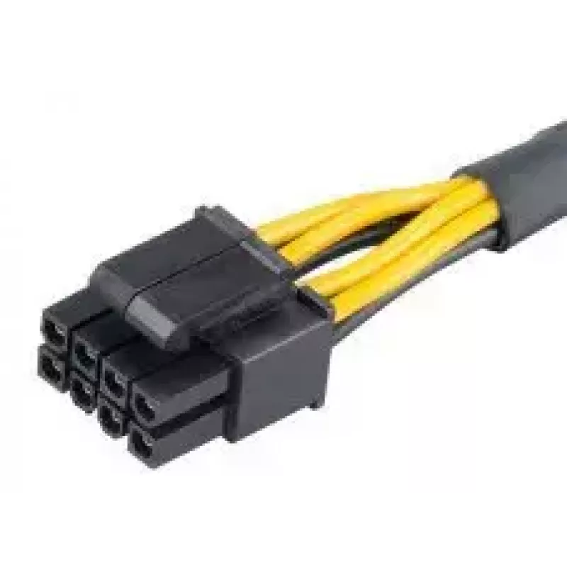 Iekšējais strāvas kabelis Akasa AK-CBPW10-15BK 0.15m PCI-E 8-pin ATX 4-pin