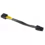 Iekšējais strāvas kabelis Akasa AK-CBPW10-15BK 0.15m PCI-E 8-pin ATX 4-pin