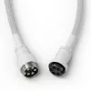 Spolēts USB kabelis GLORIOUS GMMK Ghost balta (GLO-KB-ACC-CBL-COIL-GWHT) – spolēts tastatūras kabelis, Ghost balta krāsa