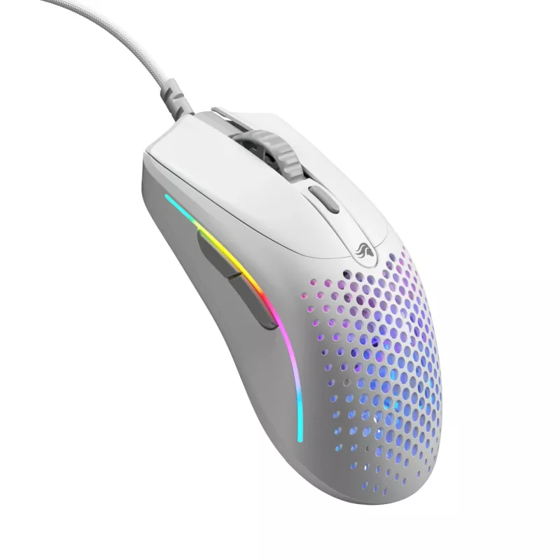 Glorious Gaming Glorious Model O 2 Mini - Matēti balta, Labās rokas, Optiskā, USB Type-A, 26000 DPI, Balta