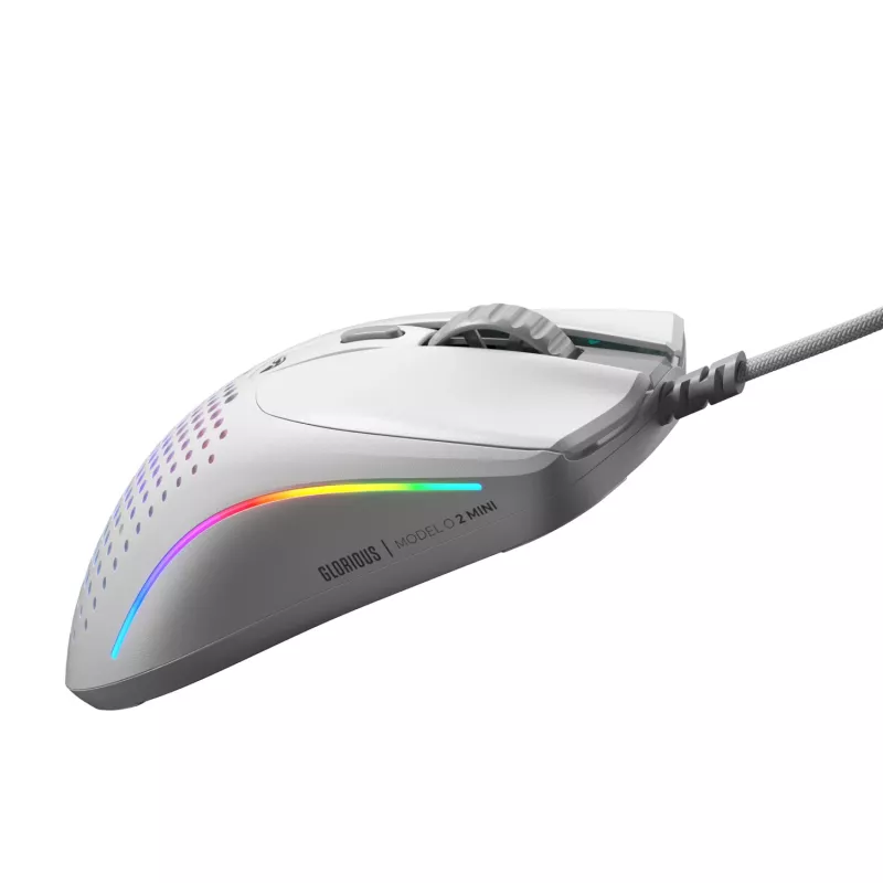 Glorious Gaming Glorious Model O 2 Mini - Matēti balta, Labās rokas, Optiskā, USB Type-A, 26000 DPI, Balta