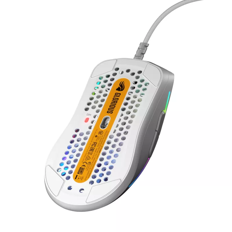 Glorious Gaming Glorious Model O 2 Mini - Matēti balta, Labās rokas, Optiskā, USB Type-A, 26000 DPI, Balta