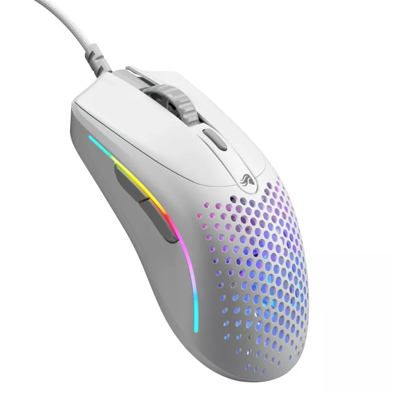 Glorious Gaming Glorious Model O 2 Mini - Matēti balta, Labās rokas, Optiskā, USB Type-A, 26000 DPI, Balta