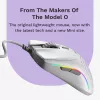 Glorious Gaming Glorious Model O 2 Mini - Matēti balta, Labās rokas, Optiskā, USB Type-A, 26000 DPI, Balta