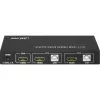InLine 2x1 HDMI KVM slēdzis, 2x1, HDMI 4K2K, USB 2.0 centrmezgls, ar audio