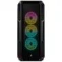 CORSAIR Mid-Tower ATX datora korpuss - iCUE 5000T - RGB rūdītais stikls - melns