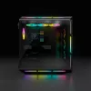 CORSAIR Mid-Tower ATX datora korpuss - iCUE 5000T - RGB rūdītais stikls - melns