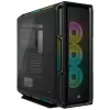 CORSAIR Mid-Tower ATX datora korpuss - iCUE 5000T - RGB rūdītais stikls - melns
