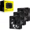 Ventilators Corsair RS120 MAX 12 cm Melns 2000 RPM 3 gab.