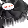 Hibrīda dzesētājs Akasa Intel LGA1700 Alumīnijs Melns 3.76 mmH2O Lodīšu gultnis