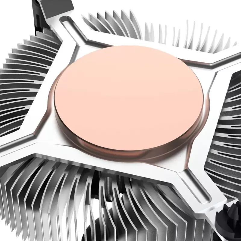 Hibrīda dzesētājs Akasa Intel LGA1700 Alumīnijs Melns 3.76 mmH2O Lodīšu gultnis