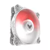 Gaisa dzesētājs ASUS TUF GAMING TF120 ARGB balta EDITION — 3×120 mm ventilatori, 1900 RPM, 29 dB, tālvadības pults