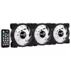 Aerocool Saturn 12F Pro ARGB korpusa ventilatori, 3 gab. komplekts ar kontrolieri, 120 mm