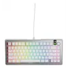 Mehāniskā spēļu tastatūra GLORIOUS GMMK 3 PRO 75% vadu USB QWERTY RGB sudraba (ASV)