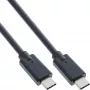 USB 3.2 Gen.2x2 kabelis InLine 35701A 1m USB-C vīr./vīr. melns