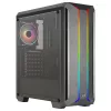 Aerocool SKYLINEV2BK PC ATX Case Dual Front Panel LED ARGB Fan ARGB 12cm Melns