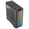 Aerocool SKYLINEV2BK PC ATX Case Dual Front Panel LED ARGB Fan ARGB 12cm Melns