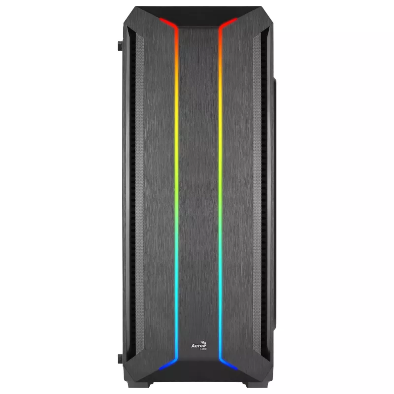 Aerocool SKYLINEV2BK PC ATX Case Dual Front Panel LED ARGB Fan ARGB 12cm Melns
