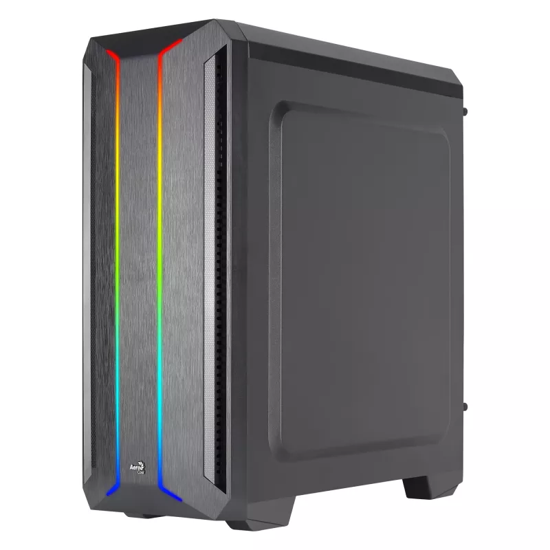 Aerocool SKYLINEV2BK PC ATX Case Dual Front Panel LED ARGB Fan ARGB 12cm Melns