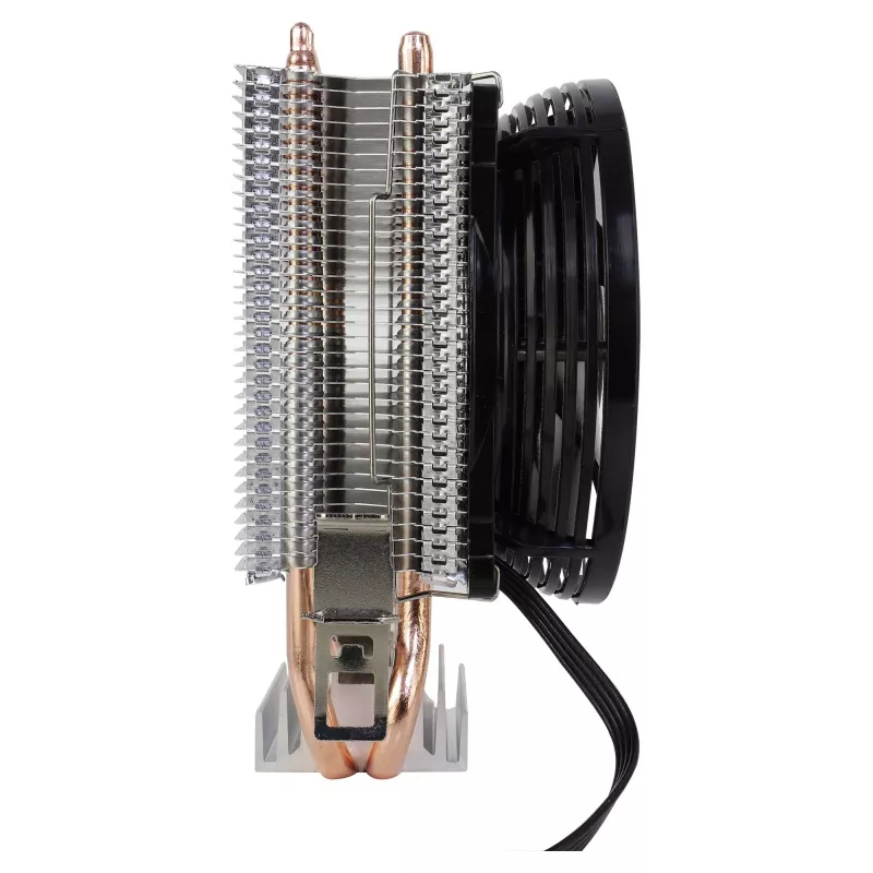 AEROCOOL VERKHO2 CPU dzesētājs ar 90 mm ventilatoru, hidraulisko gultni, 800–2000 RPM, 110 W TDP, vairāku ligzdu atbalsts (atvērts iepakojums)