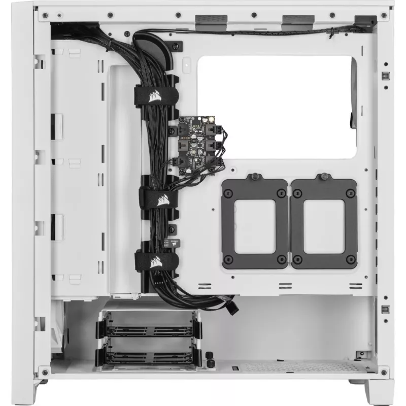 CORSAIR Midi Tower Case - Icue 4000d RGB balta