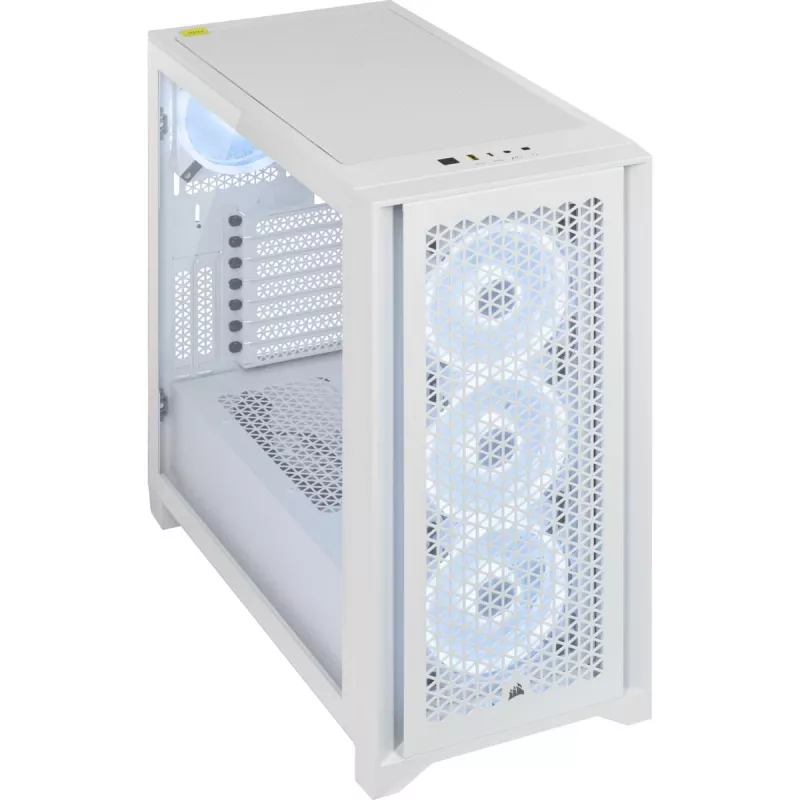 CORSAIR Midi Tower Case - Icue 4000d RGB balta
