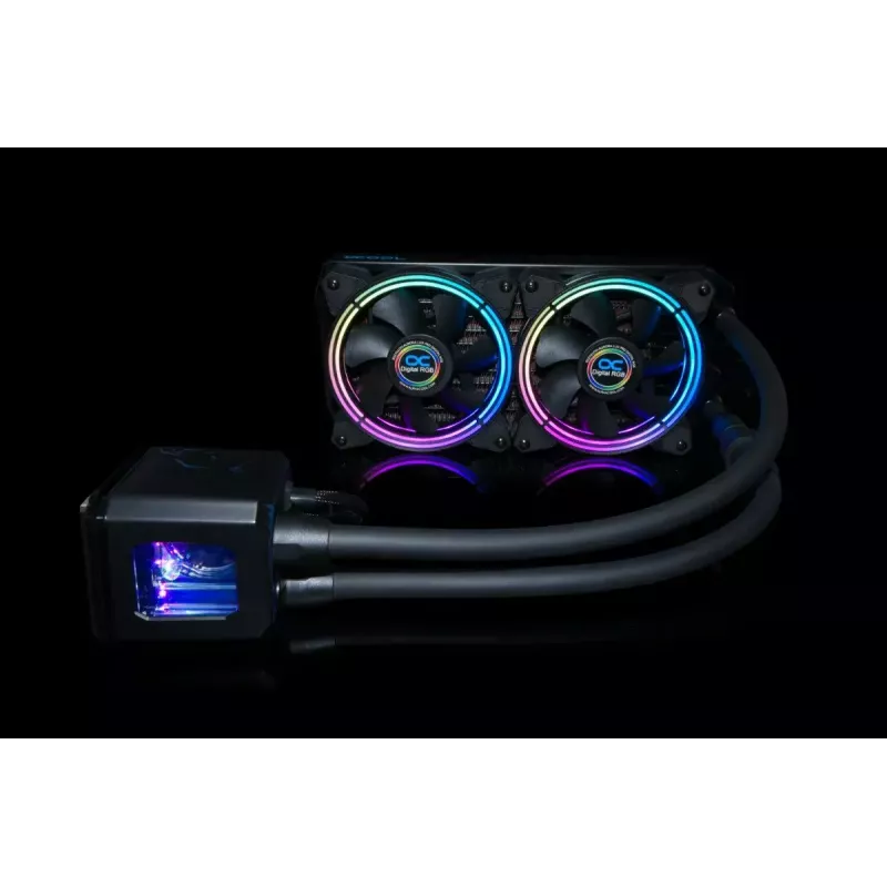 Šķidruma dzesētājs Alphacool Eisbaer Aurora 240 CPU procesoram melns
