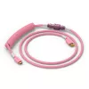Satīta USB kabeļa GLORIOUS GMMK Pixel Pink 1.5m – noņemams satīts kabelis tastatūrām