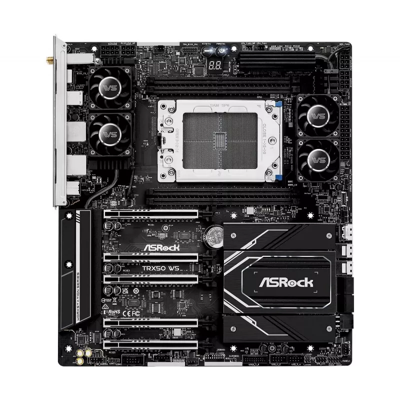 ASRock mātesplate TRX50 Ws AMD TRX50 Ryzen 4 X DDR5 7.1ch HD Audio EATX