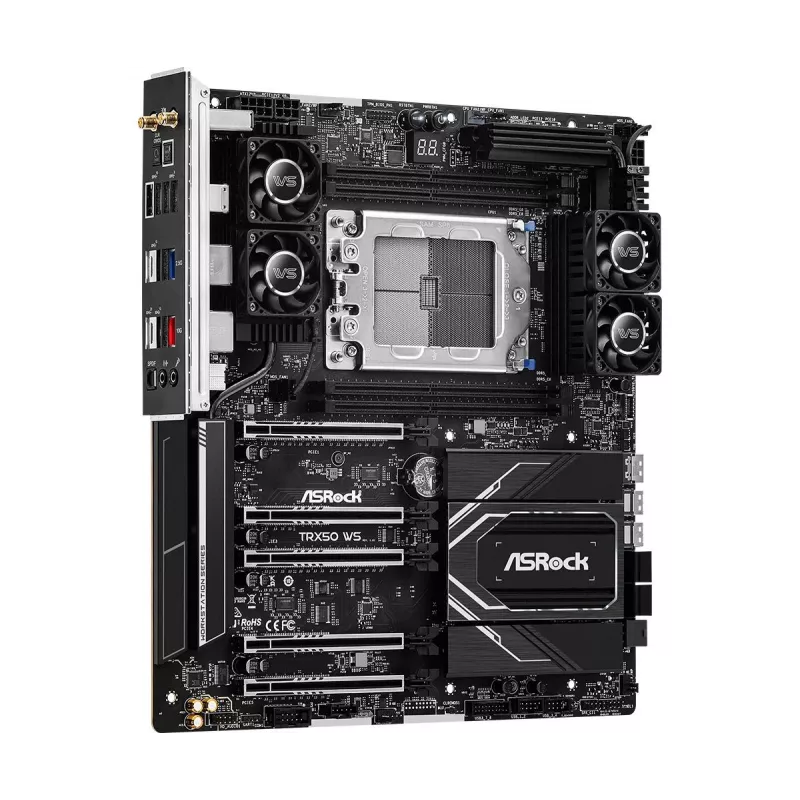 ASRock mātesplate TRX50 Ws AMD TRX50 Ryzen 4 X DDR5 7.1ch HD Audio EATX