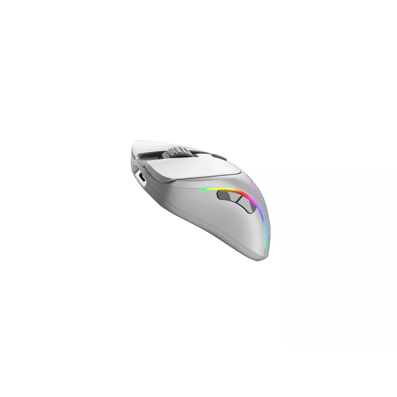 Glorious Gaming Glorious Model D 2 Wireless — matēta balta, labās rokas, RF bezvadu, 19000 DPI, balta