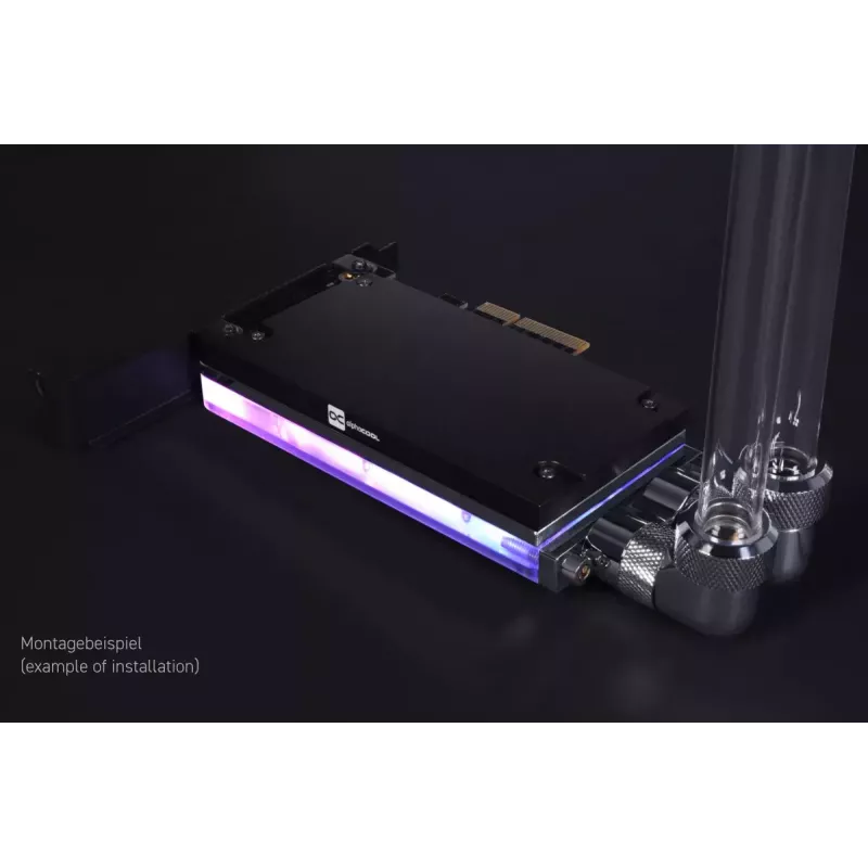Alphacool Core M.2 NVMe PCIe 5.0 Liquid Cooler with Backplate