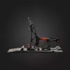 Asetek Gaming Pedals 40-010-0000002 — vadu PC pedāļi, alumīnija/bronzas korpuss, melna/oranža/balta
