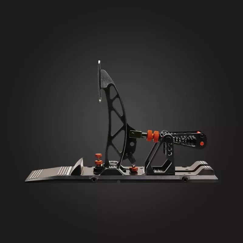 Asetek Gaming Pedals 40-010-0000002 — vadu PC pedāļi, alumīnija/bronzas korpuss, melna/oranža/balta