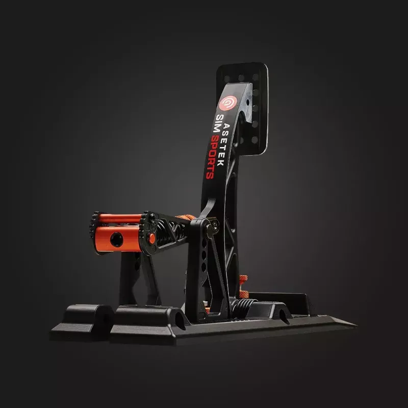 Asetek Gaming Pedals 40-010-0000002 — vadu PC pedāļi, alumīnija/bronzas korpuss, melna/oranža/balta