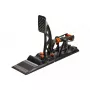 Asetek Gaming Pedals 40-010-0000002 — vadu PC pedāļi, alumīnija/bronzas korpuss, melna/oranža/balta