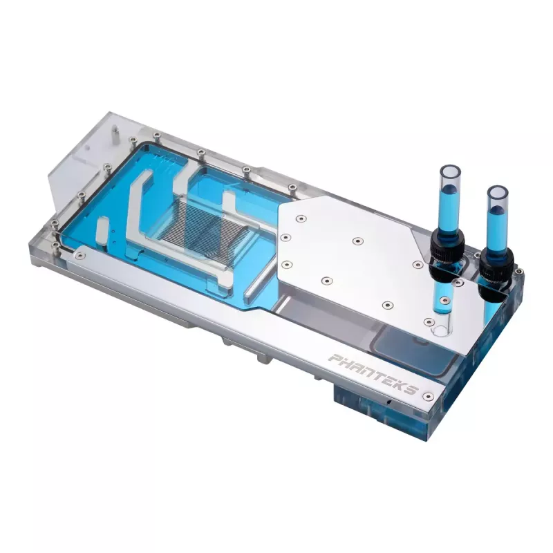 Ūdens bloks + Aizmugures plāksne Phanteks Glacier G40 Acrylic Copper pelēka Transparent