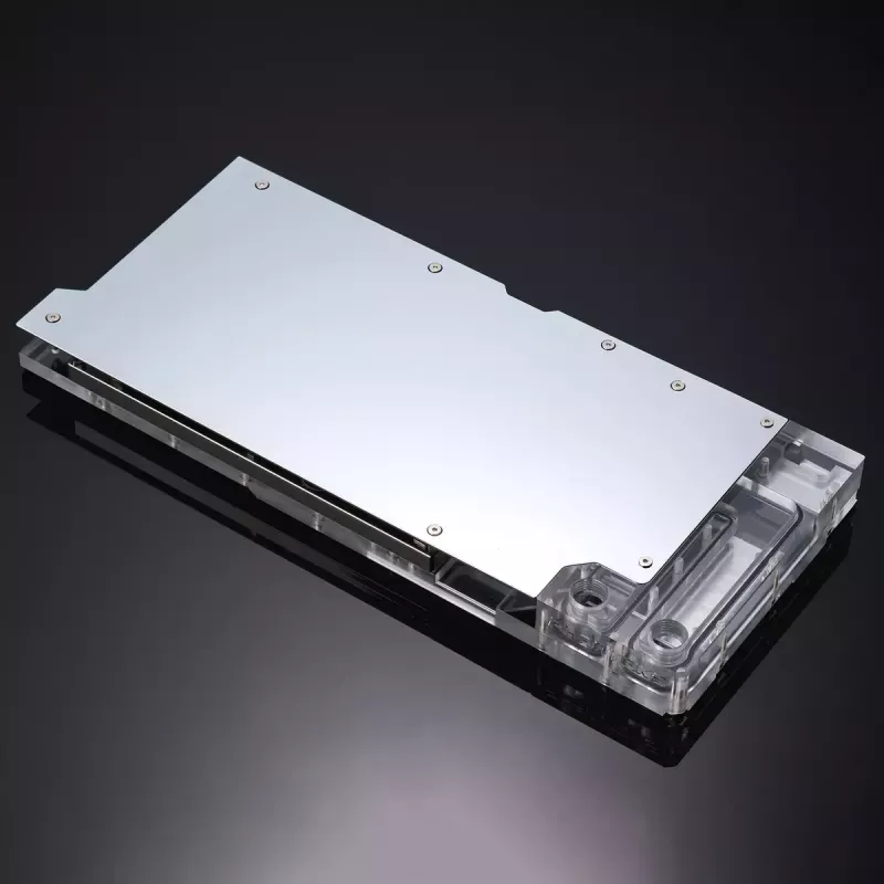 Ūdens bloks + Aizmugures plāksne Phanteks Glacier G40 Acrylic Copper pelēka Transparent