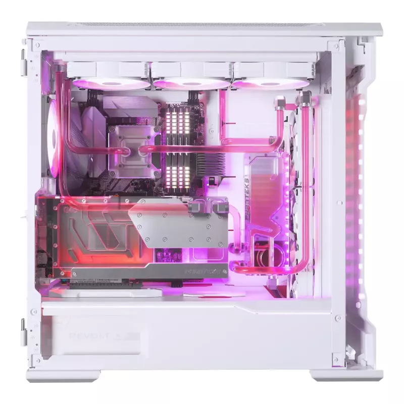 Ūdens bloks + Aizmugures plāksne Phanteks Glacier G40 Acrylic Copper pelēka Transparent